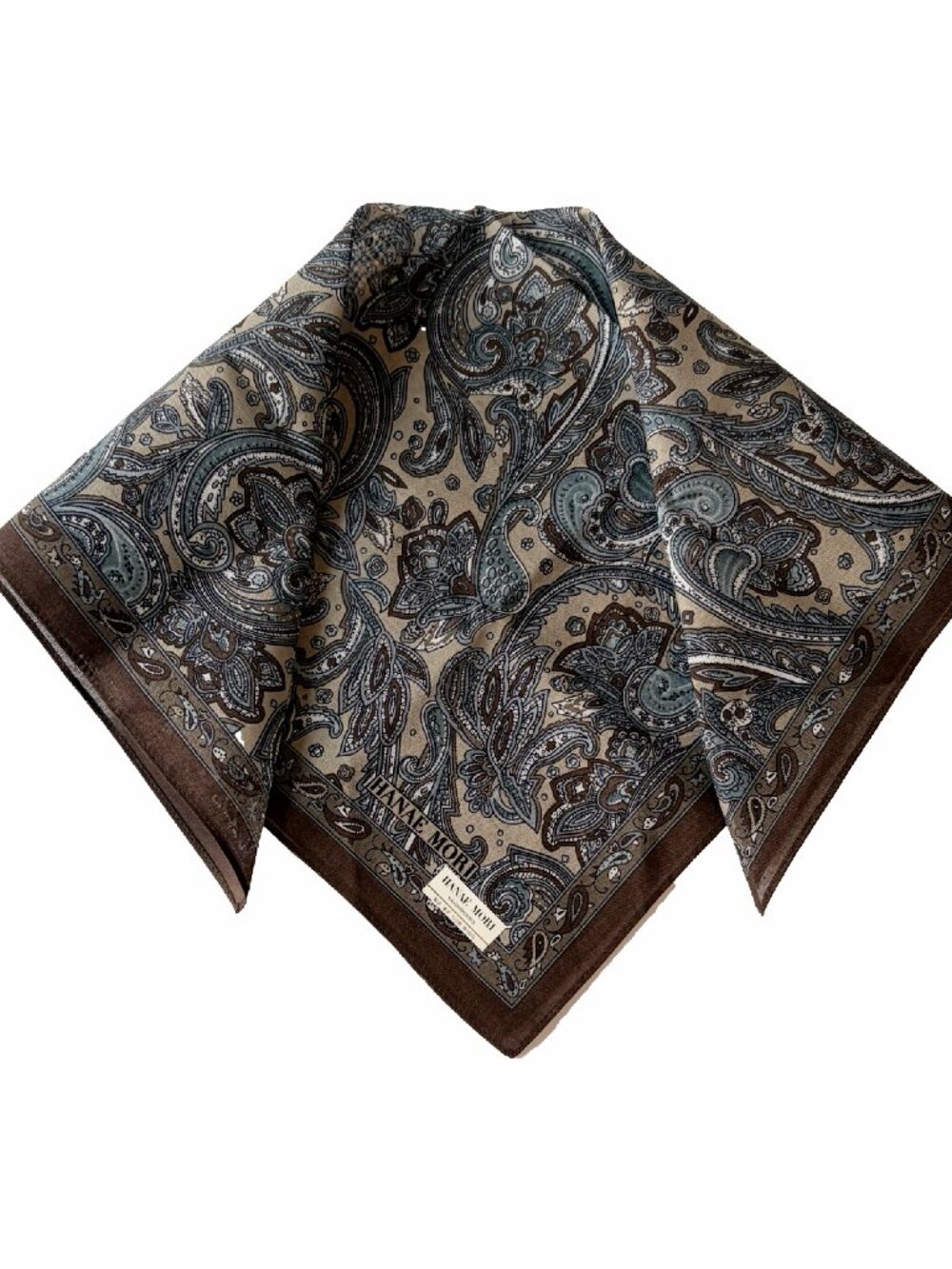New With Tags Hanae Mori Cotton Handkerchief Scarf